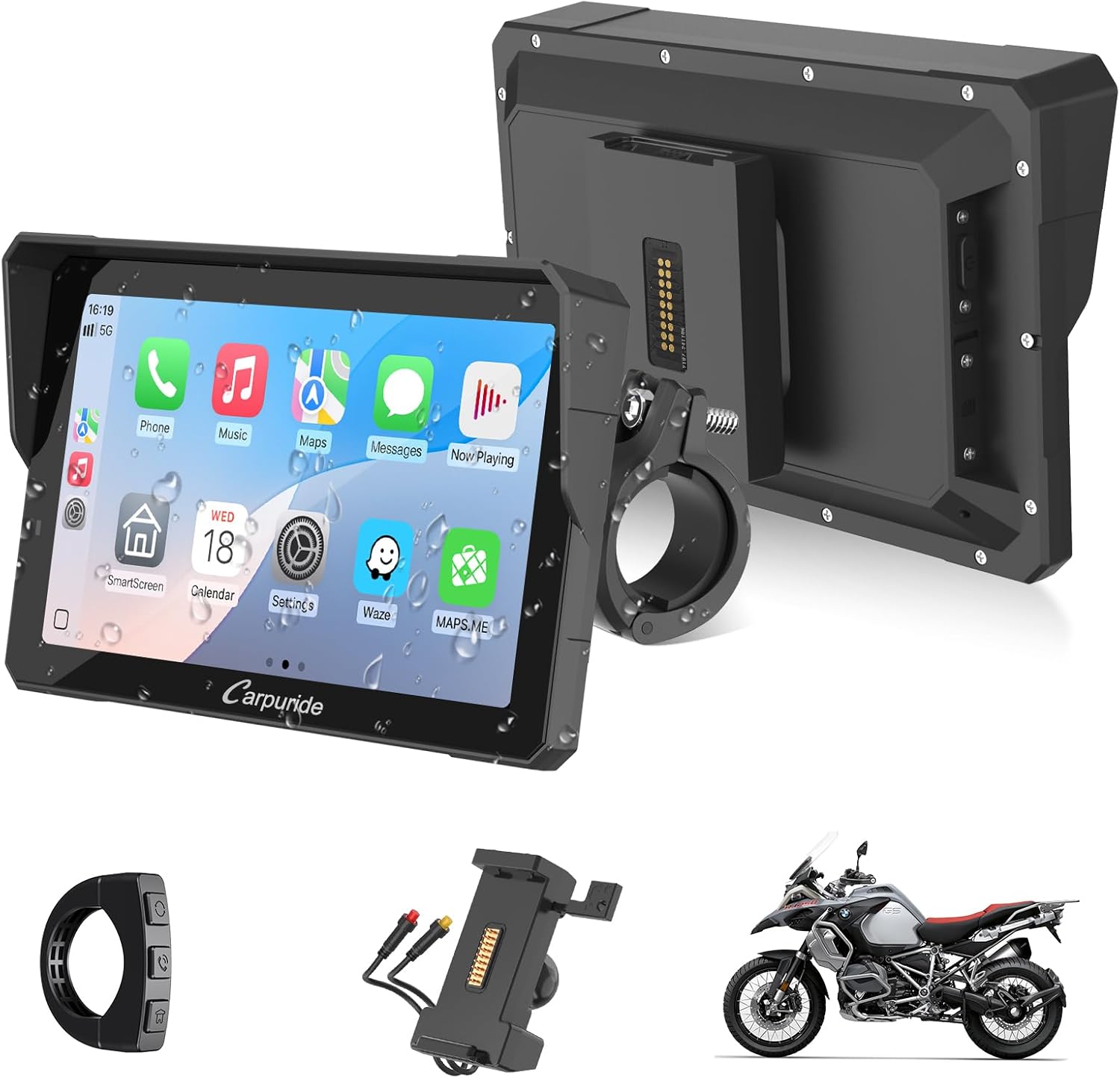Carpuride W702S Pro Motorrad Carplay