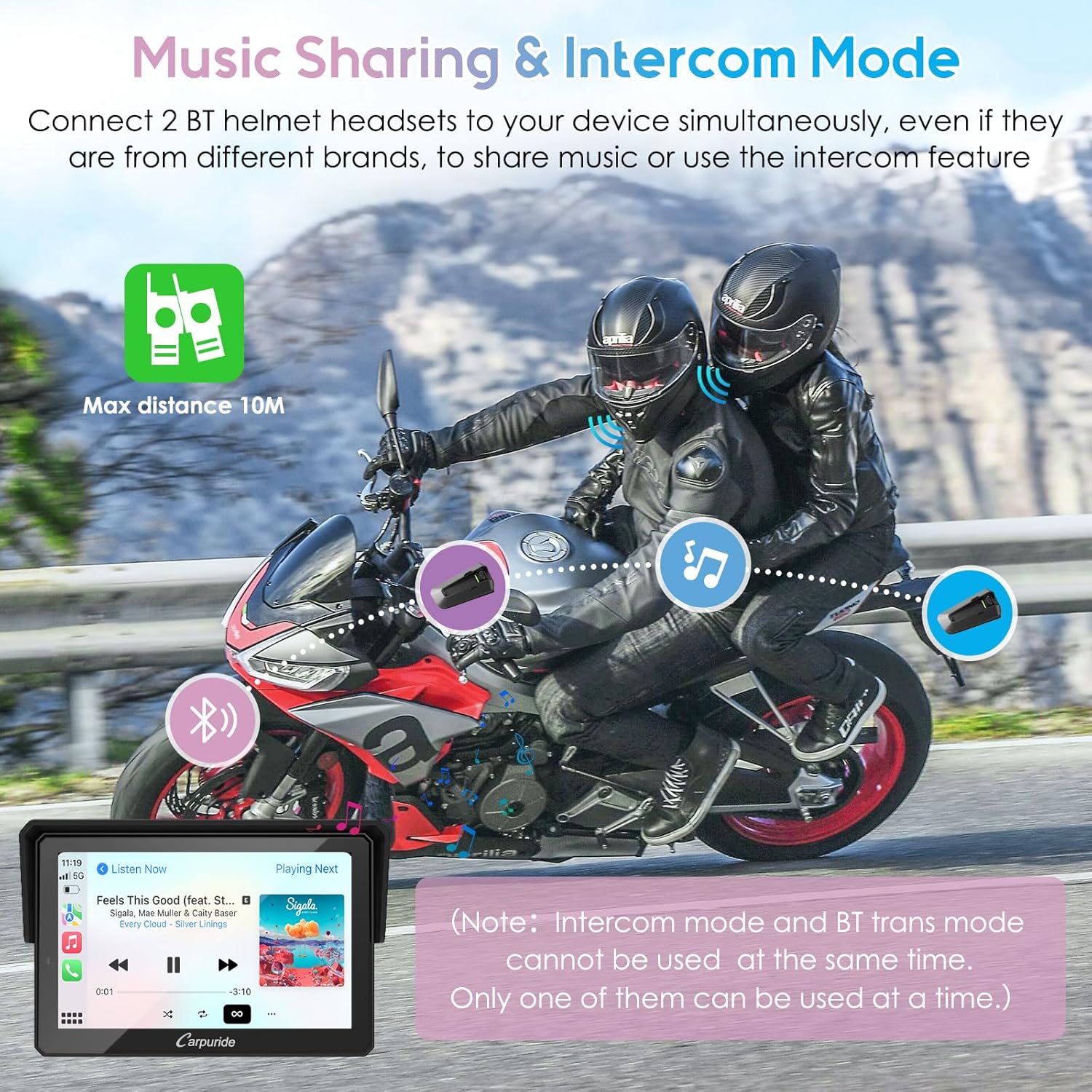 Carpuride W502 Pro Motorrad Carplay – Bild 7