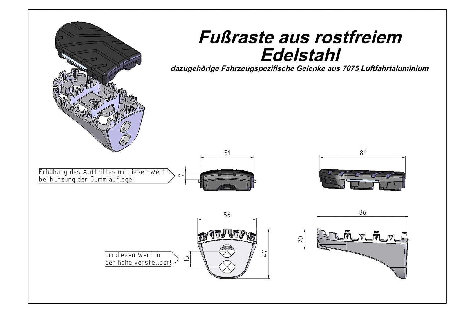 ION Fußrasten-Kit