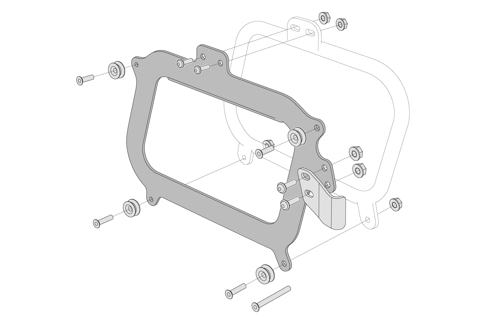 Adapterkit für Givi Kofferträger – Bild 2