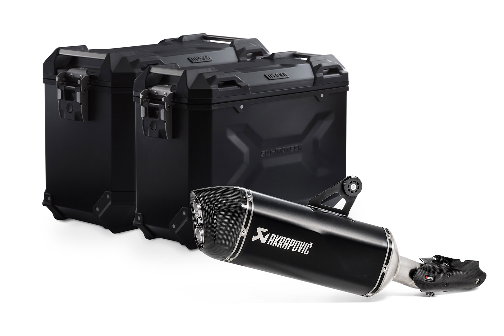 TRAX ADV Alukoffer-System + Akrapovic