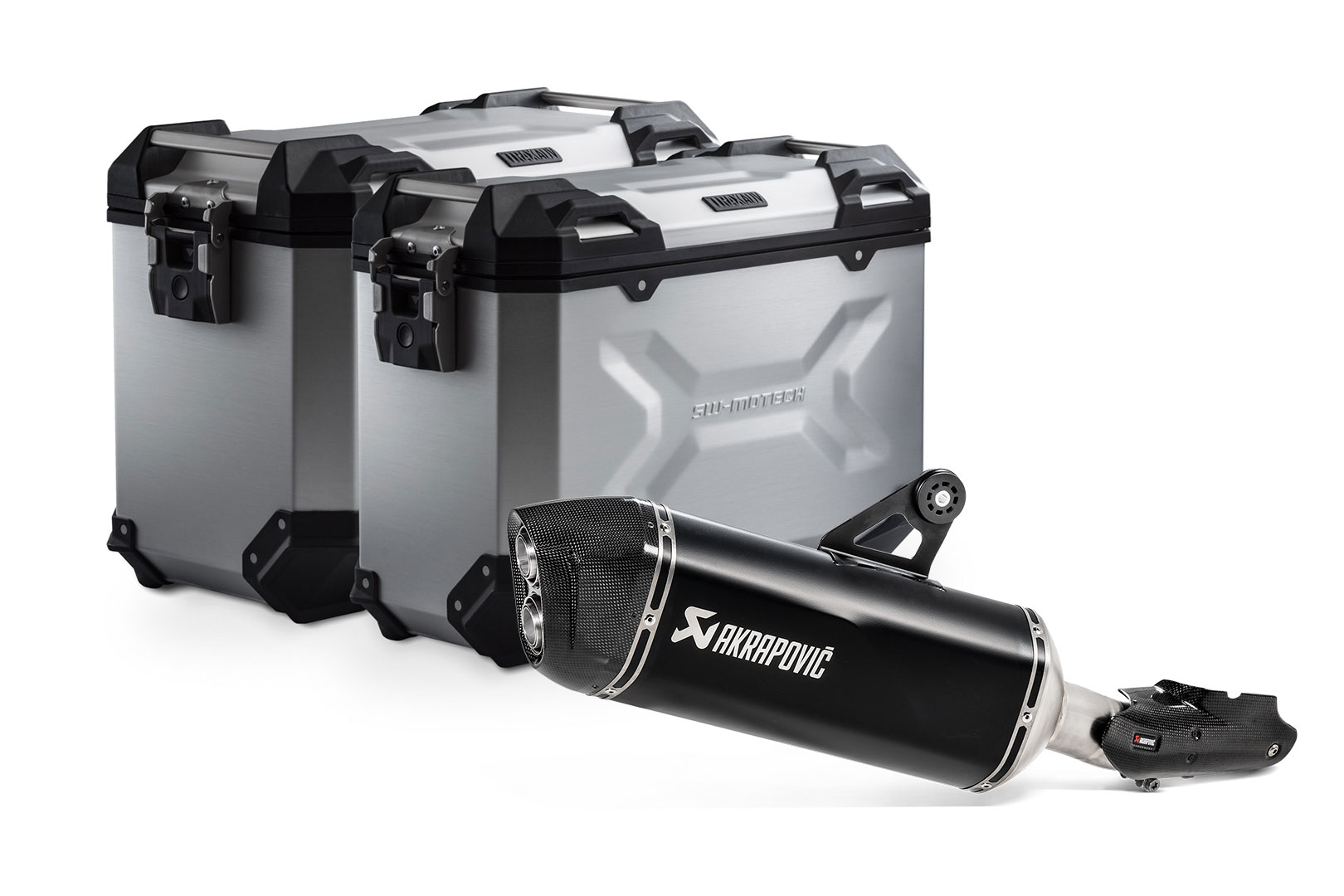 TRAX ADV Alukoffer-System + Akrapovic
