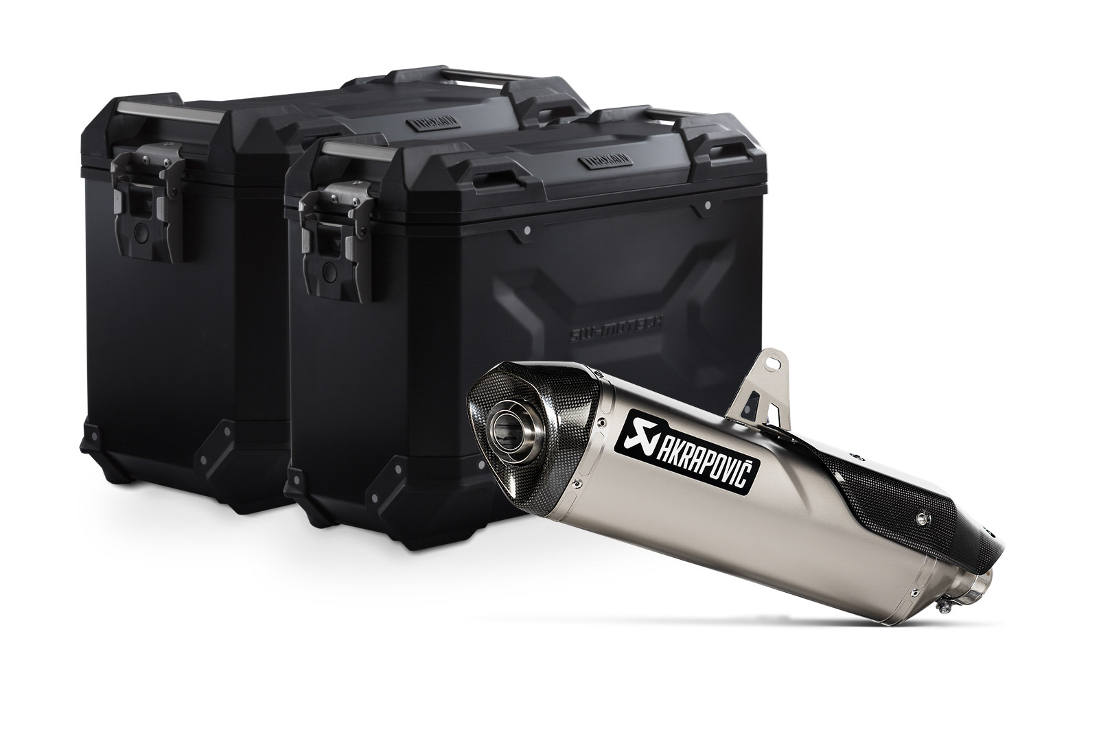 TRAX ADV Alukoffer-System + Akrapovic