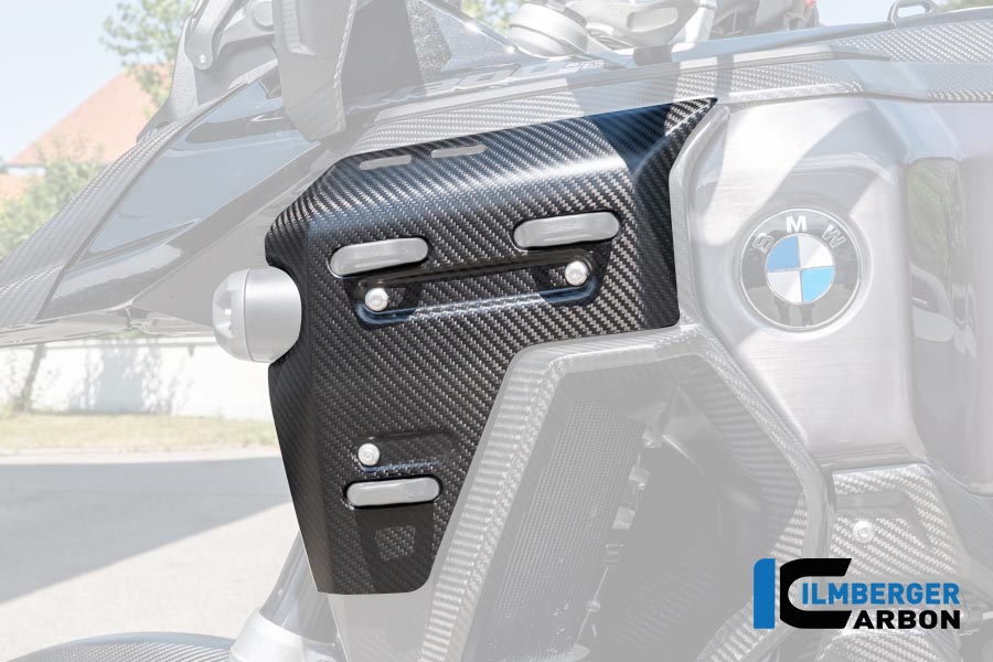 Wasserkühlerabdeckung links mit Löchern für den Kofferhalter Carbon matt R 1300 GS Adventure BMW R 1300 GS Adventure (ab 2024) Carbon