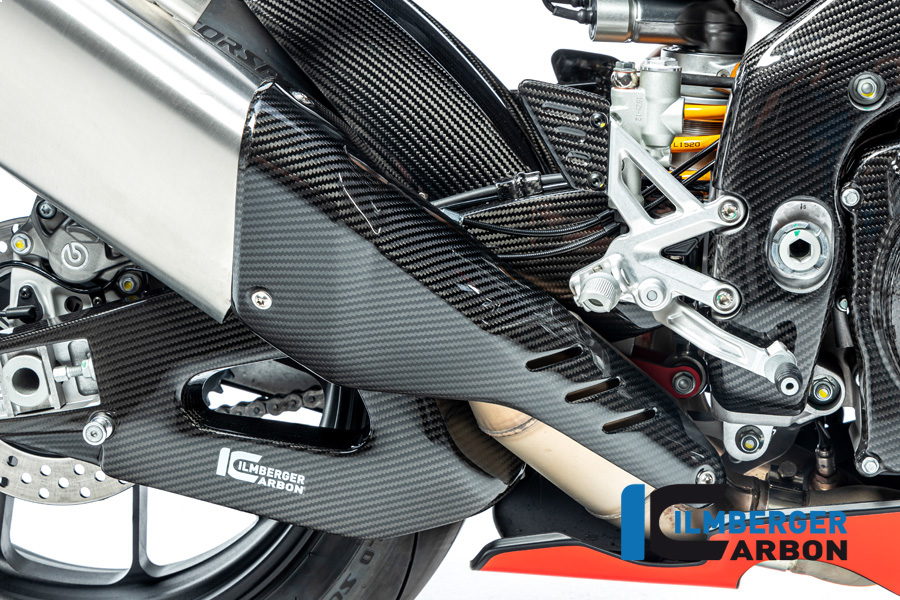 Auspuffhitzeschutz vorne am Schalldämpfer glanz Tuono/RSV4 ab 2021 APRILIA Tuono V4 2021 - 2024 – Bild 3