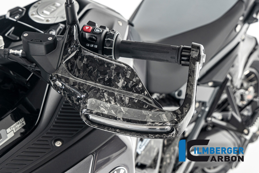 Handprotektor groß mit Blinkeraufnahme links BDC glänzend BMW R 1300 GS ab 2023 BMW R 1300 GS (ab 2023) Black Diamond Carbon – Bild 2