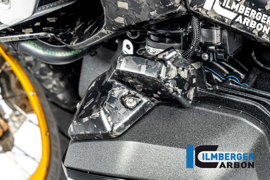 Einspritzdüsen Abdeckung links BDC matt BMW R 1300 GS ab 2023 BMW R 1300 R Black Diamond Carbon