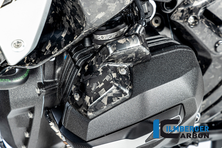 Einspritzdüsen Abdeckung links BDC matt BMW R 1300 GS ab 2023 BMW R 1300 R Black Diamond Carbon – Bild 2