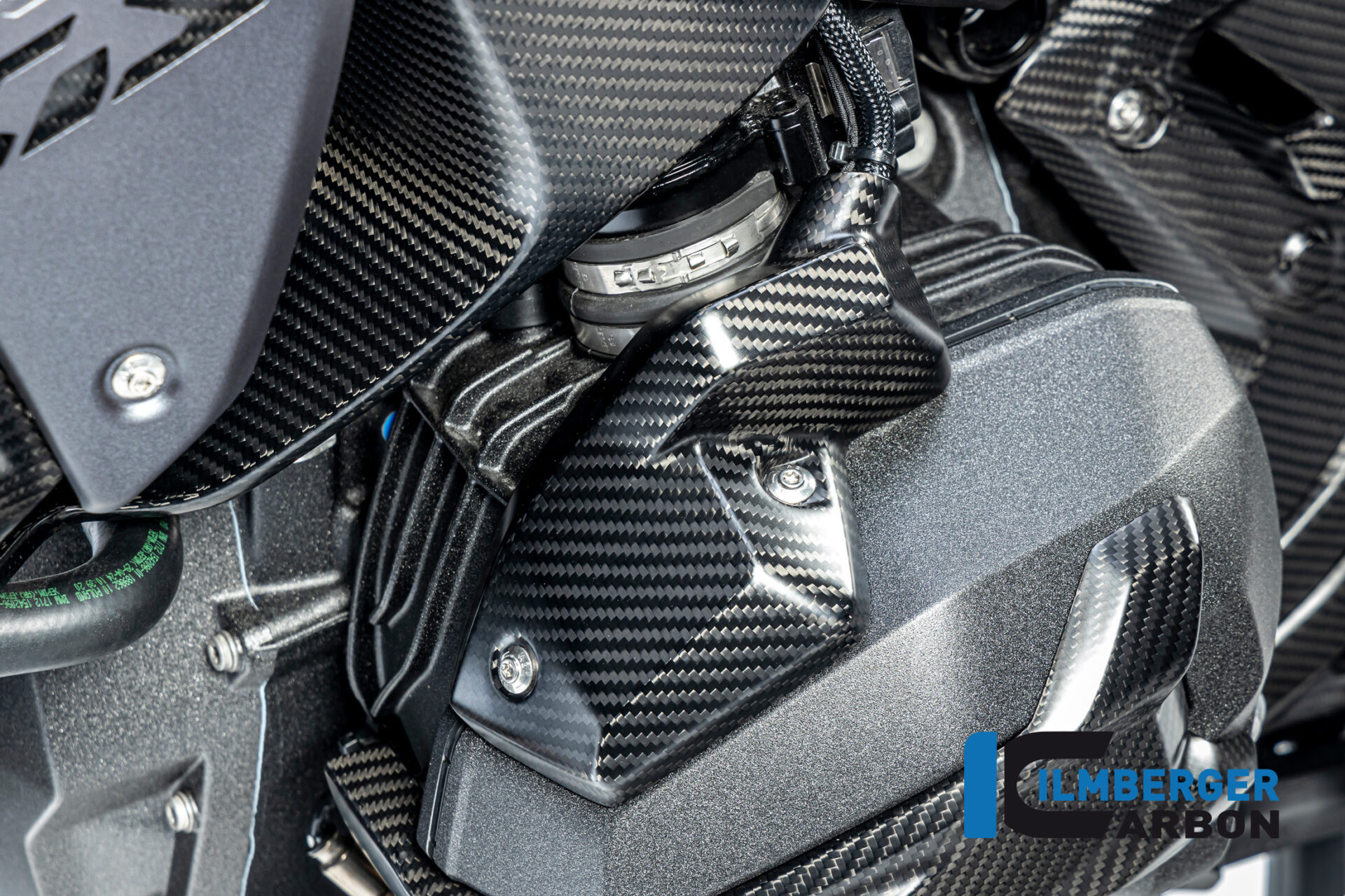 Einspritzdüsen Abdeckung links matt BMW R 1300 GS ab 2023 BMW R 1300 RS Carbon