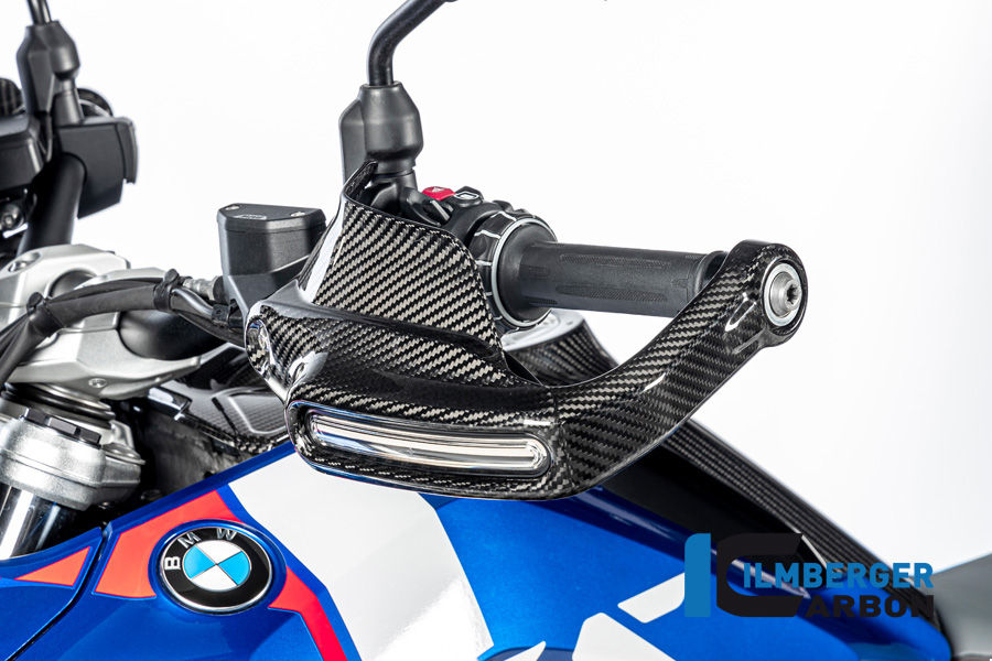 Handprotektor groß mit Blinkeraufnahme links glänzend BMW R 1300 GS ab 2023 BMW R 1300 GS Adventure (ab 2024) Carbon – Bild 5