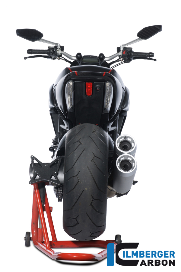 Kennzeichenträger incl. Kettenschutz Carbon DUCATI Diavel 2014-2018 – Bild 4