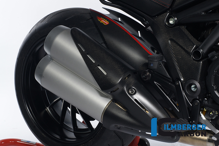 Auspuffhitzeschutz am Schalldämpfer Carbon DUCATI Diavel (2011-2013) – Bild 5