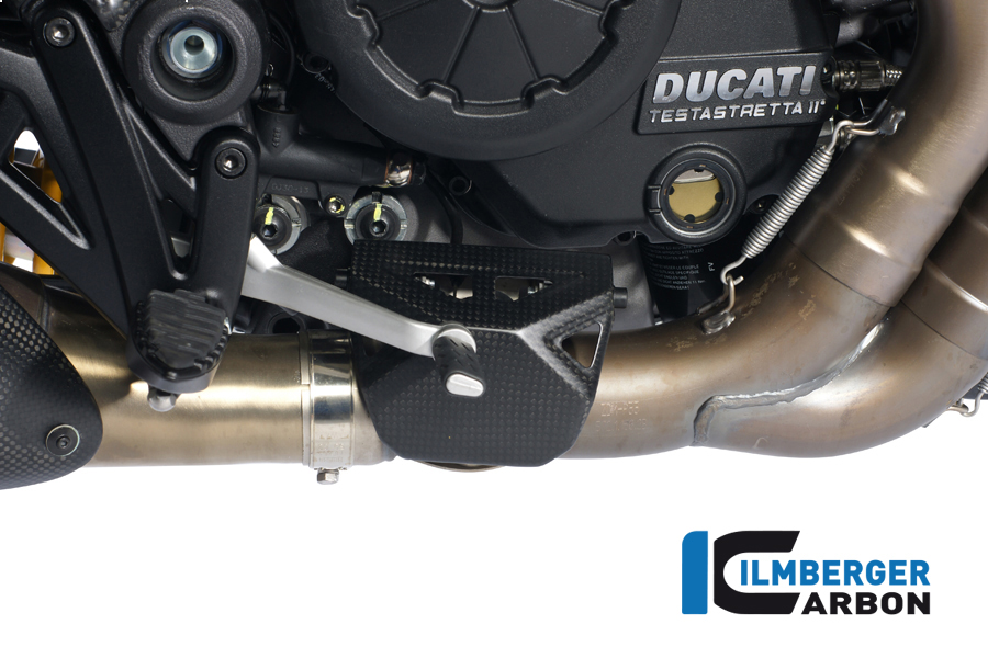 Auspuffhitzeschutz am Auspuffventil Carbon DUCATI Diavel (2011-2013) – Bild 4