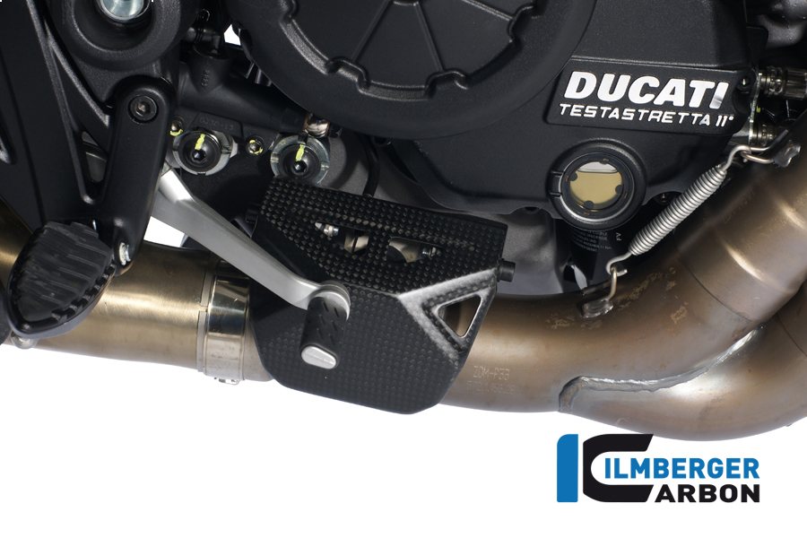 Auspuffhitzeschutz am Auspuffventil Carbon DUCATI Diavel (2011-2013) – Bild 5
