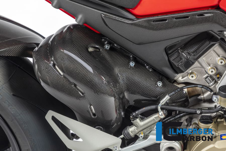 Auspuffhitzeschutz glanz 2tlg Panigale/Streetfighter V4 / V4 S DUCATI Streetfighter V4 2020 - 2022