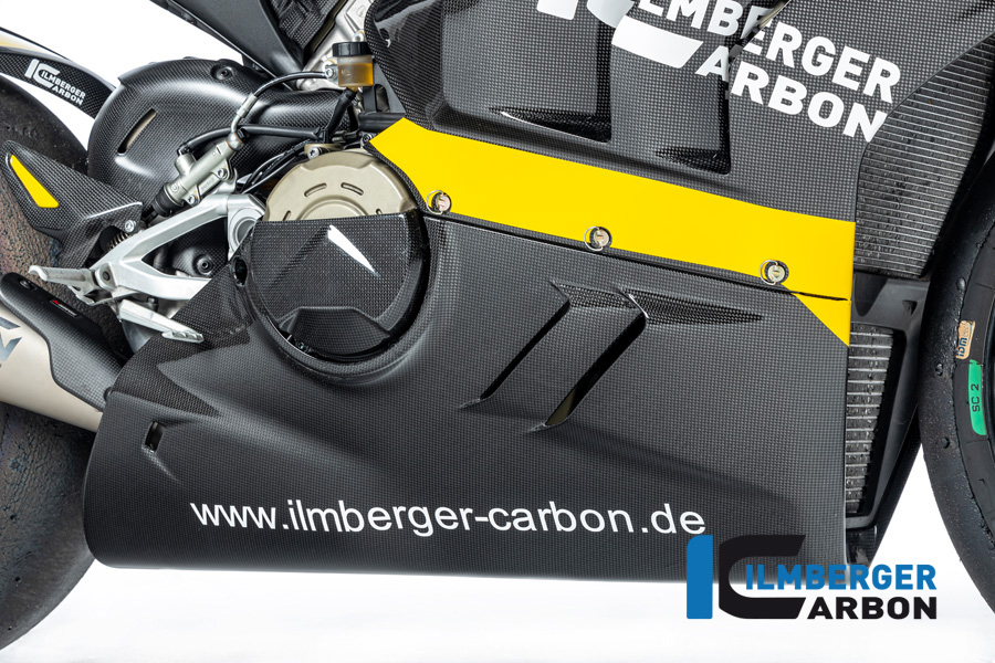 Verkleidungsunterteil glanz niedriger Auspuff Panigale V4 (S) 2022 Racing DUCATI Panigale V4 / V4 S Racing (2022-2024)