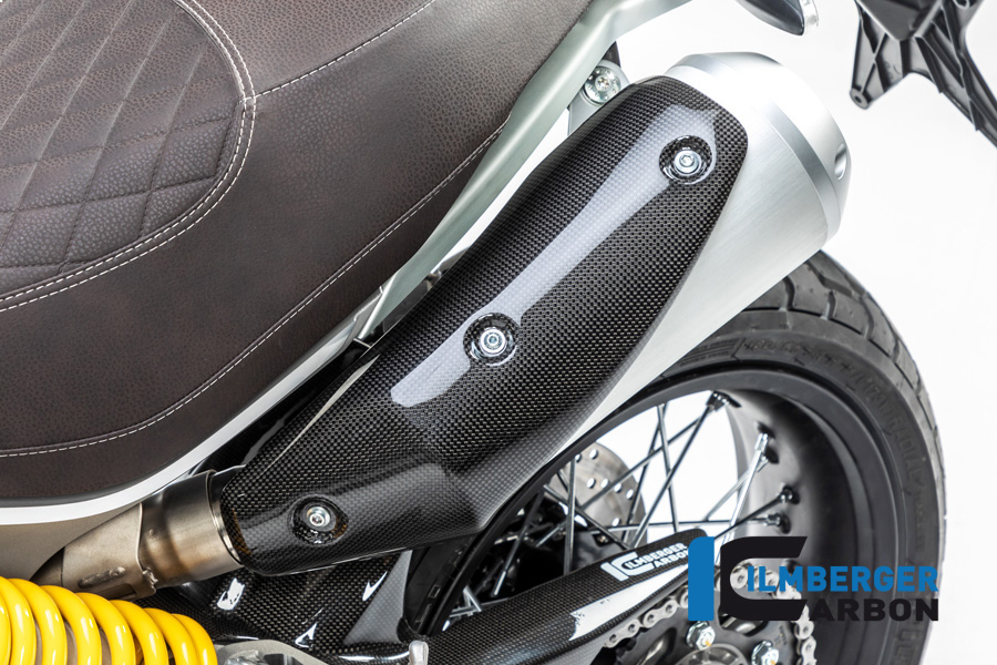 Auspuffhitzeschutz links glänzend Ducati Scrambler 1100 ab 2017 DUCATI Scrambler 1100 (2017 - 2024)