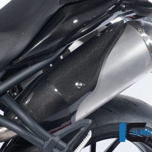 Auspuffhitzeschutz Endtopf links Carbon für Triumph Speed Triple 1050 Einzelstücke Einzelstücke Triumph