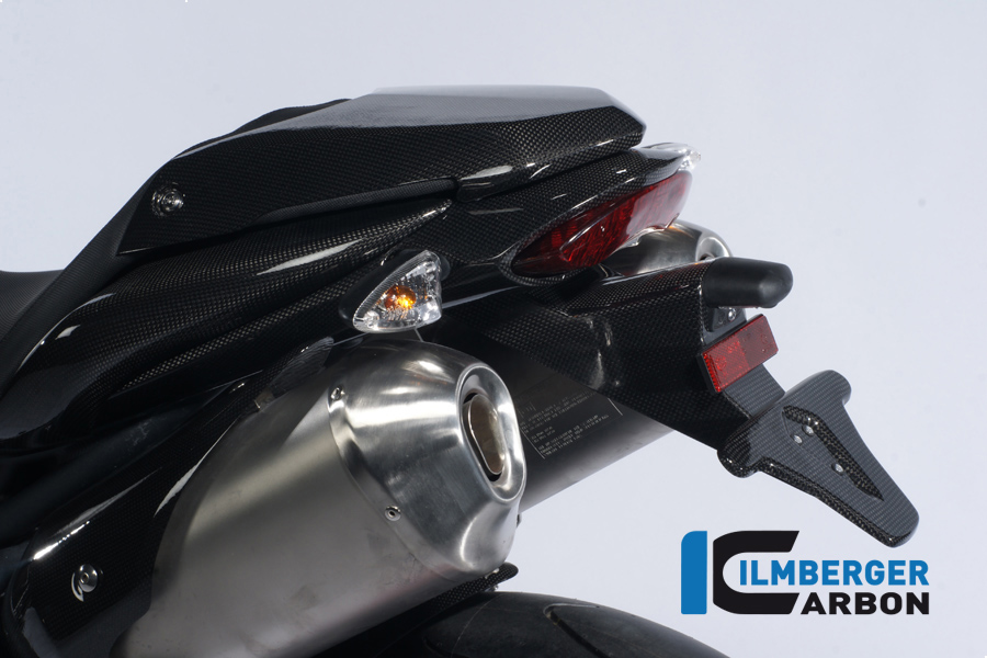 Nummerntafelhalter (incl Rücklichtverkleidung mit Blinkeraufnahme) Carbon Triumph Speed Triple 1050 Einzelstücke Einzelstücke Triumph – Bild 3