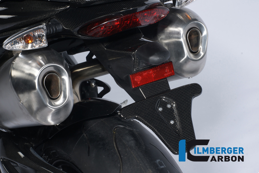 Nummerntafelhalter (incl Rücklichtverkleidung mit Blinkeraufnahme) Carbon Triumph Speed Triple 1050 Einzelstücke Einzelstücke Triumph – Bild 4