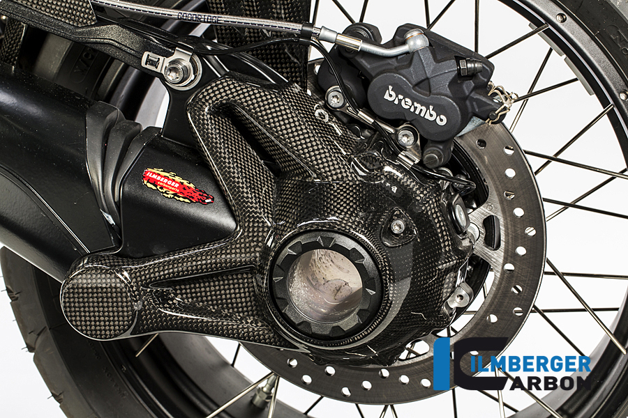 Kardangehäuseabdeckung (Montage ohne Spritzschutz hinten) Carbon für die wassergekühlten BMW R 1200 BMW R 1200 R (LC) 2015 - 2019 – Bild 3