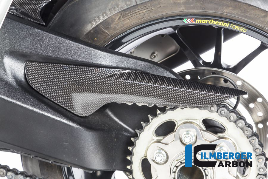Kettenschutz hinten Carbon glänzende Oberfläche DUCATI Monster 1200 (2014-2016) – Bild 3