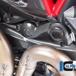 Zahnriemenabdeckung horizontal glänzende Oberfläche Carbon DUCATI Monster 821