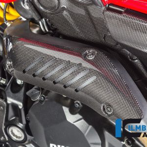 Auspuffhitzeschutz am Krümmer glanz DUCATI Monster 821