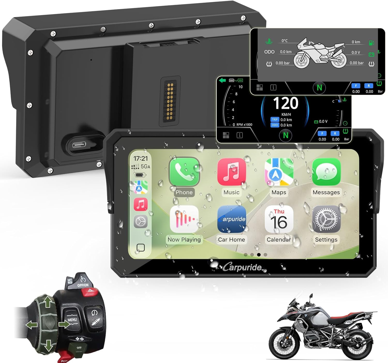 Carpuride W602BS Pro Motorrad Carplay BMW Motorrad