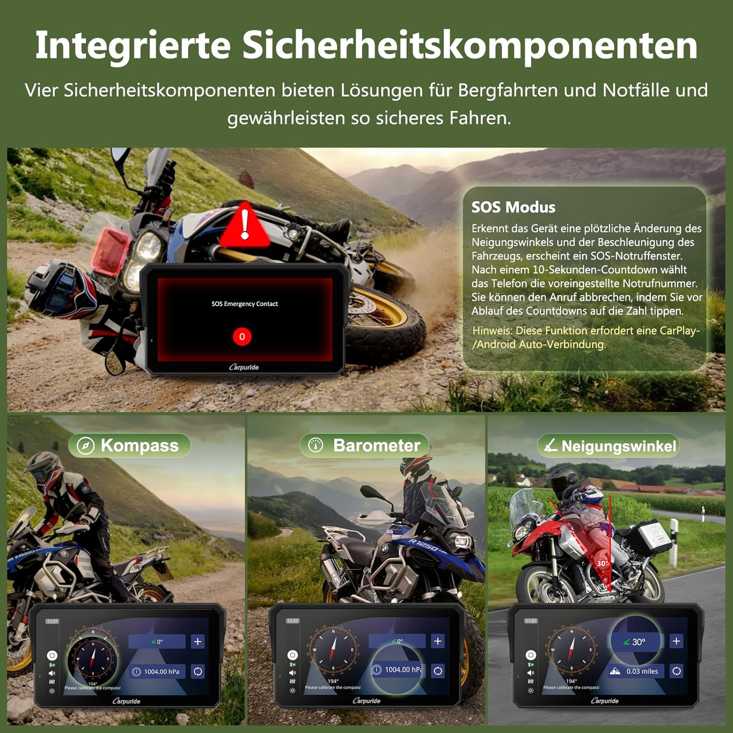 Carpuride W602BS Pro Motorrad Carplay BMW Motorrad – Bild 3