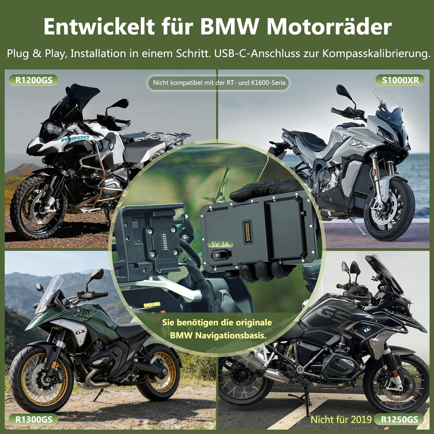 Carpuride W602BS Pro Motorrad Carplay BMW Motorrad – Bild 7